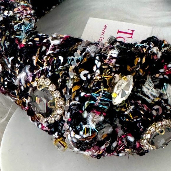 Top It Off Plaid Rhinestones Embellished Headband - Picture 3 of 11